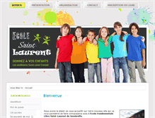 Tablet Screenshot of ecolesaintlaurent.be